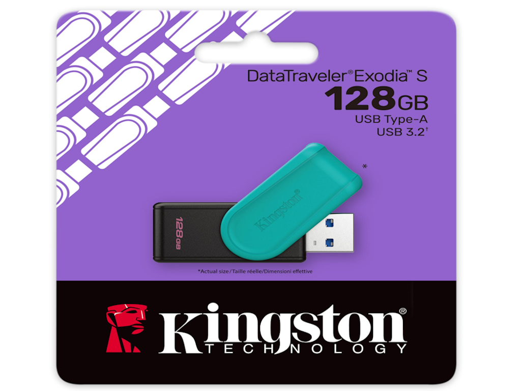 USB memorija KINGSTON DTXS/128GB/128GB/DataTraveler Exodia S/3.2/crno-zelena - Slika 3